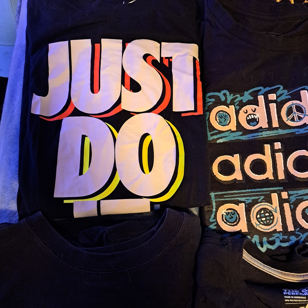 Nike Black Multicolor 'Just Do It' Tee
